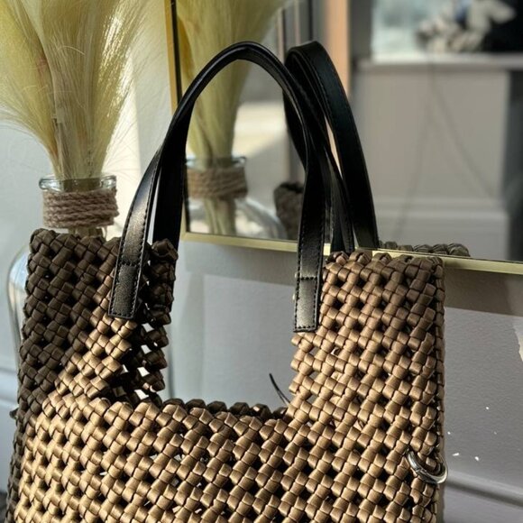 Braided Elegance Mini-Shopper - Picture 2 of 8